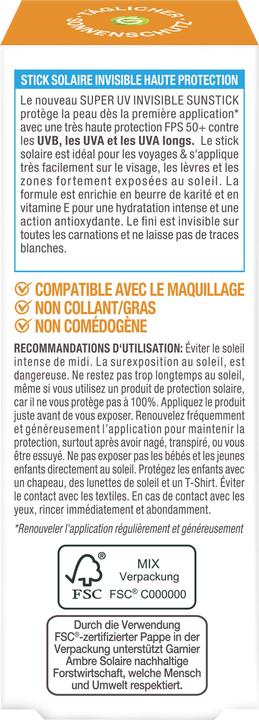 Produktbild Garnier Ambre Solaire (Sonnenstick, SPF 50+, 9 ml, 9 g)