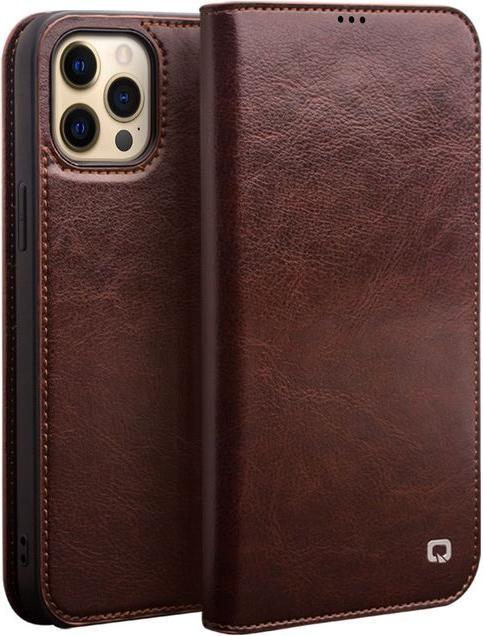 Actual product image QiAlino Genuine leather book cover sleeve (Apple iPhone 13 Pro Max)