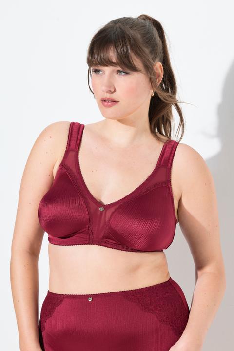 Produktbild Ulla Popken Minimizer-BH, Satin, Spitze, ohne Bügel, Cup C - F (85 D)