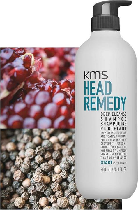Actual product image KMS California Headremedy Deep Cleanse Shampoo (750 ml, Liquid shampoo)