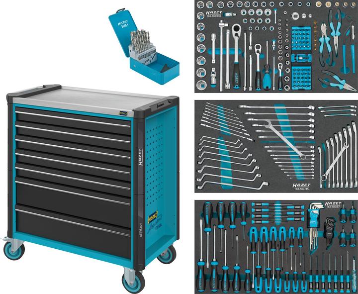 Produktbild HAZET Werkstattwagen Assistent 179NXL-7/265 ∙ Schubladen, flach: 5 x 81 x 696 x 398 mm ∙ Schubladen… (265 x)