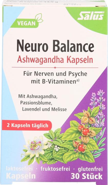 Produktbild Salus Neuro Balance Ashwagandha (30 Stück, Kapseln, 32 g)