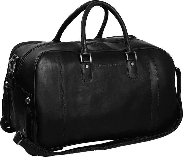 The Vegan Cow Chesterfield Brand Leren Trolley Reistas Zwart Jayven (42 l)