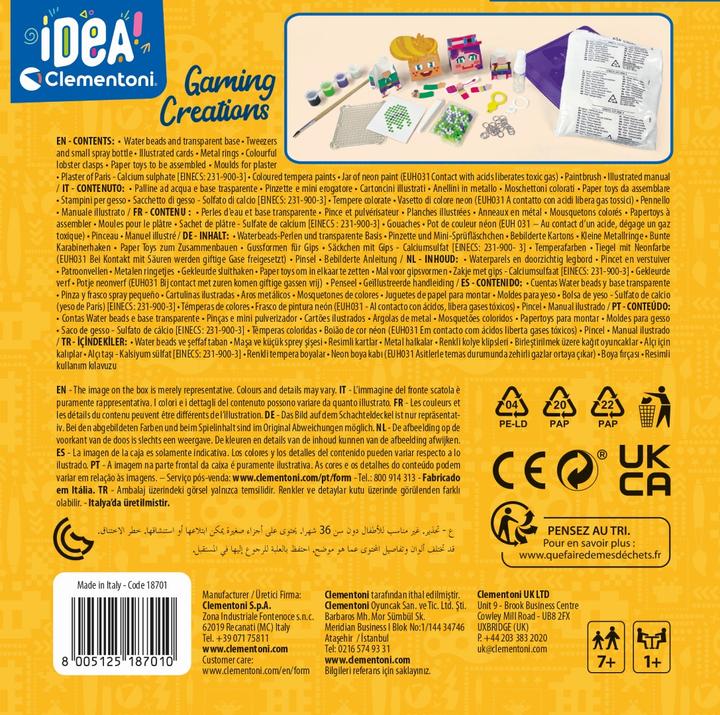 Nährwerte und Zutaten Clementoni Creativ Box PixelArt DFI