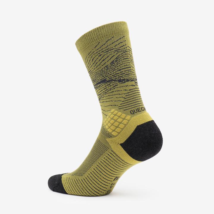 Actual product image Quechua Wandersocken hoch 2 Paar - Hike 500 Trendy khaki/grau (39 - 42)