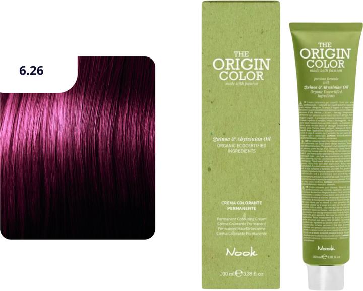 Produktbild Nook Origin Color Haarfarbe (6.26 Dunkelbraun Violett Rot)