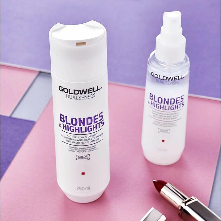 Actual product image Goldwell Dualsenses Blondes & Highlights Anti-Yellow Shampoo (250 ml, Liquid shampoo)