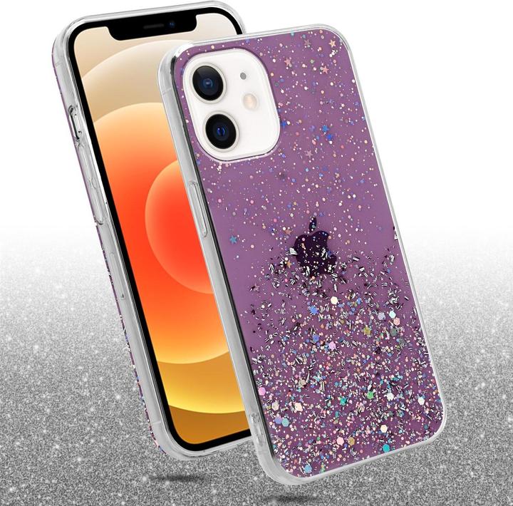 Productafbeelding Cadorabo TPU hoes fonkelende glitters (Apple iPhone 12 mini)