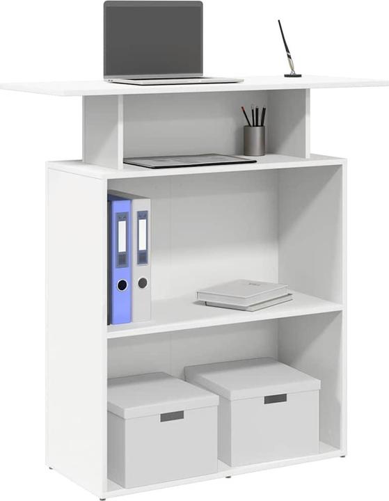 Produktbild VidaXL Empfangstheke Weiss 100x40x104 cm Holzwerkstoff Empfangstresen
