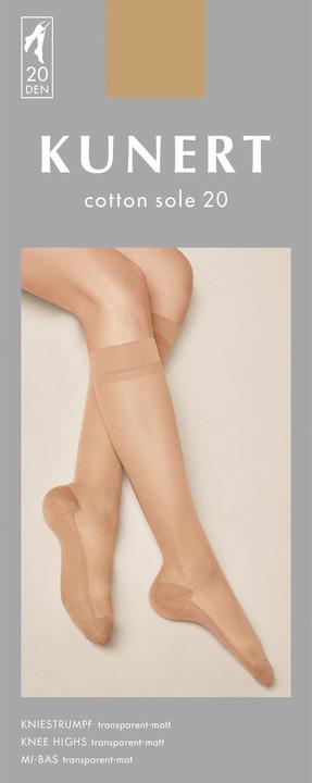 Immagine prodotto Kunert Cotton Sole 20 (Set di 3) Gambaletti, colore 042 graphit, taglia 39-42 (20 DEN, 39 - 42)