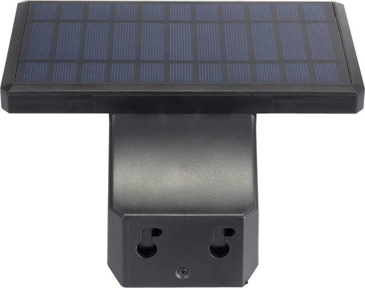 Actual product image Sygonix SY-5626570 Solar outdoor wall light 2.6 W Cold white Black (500 lm, IP44)