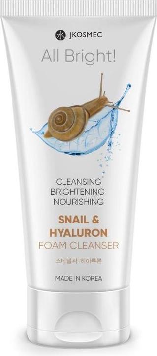 Actual product image JKosmec All Bright Snail and Hyaluron Foam Cleanser (Foam, 180 ml)
