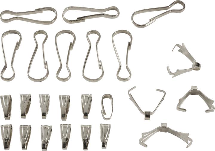 Meyco Anhängerschlaufen, 24 Stück (Metall)