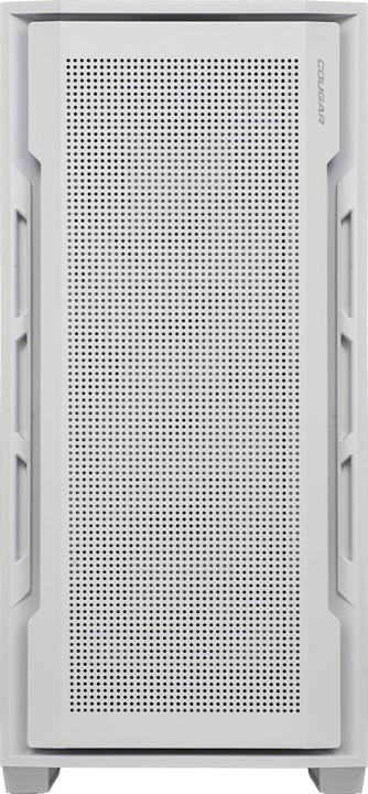 Actual product image Cougar Uniface White| PC Case | Mid Tower / Mesh Front Panel / 2 x ARGB Fans / TG Left Panel (Mini-ITX, SSI CEB, mATX, ATX)
