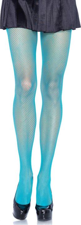 Leg Avenue Nylon Netz Strumpfhose in Neonblau