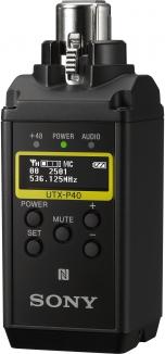 Actual product image Sony UWP-D Series Kit, including URX-P40 receiver, UTX-B40 body pack transmitter & UTX-P40 plug-on transm