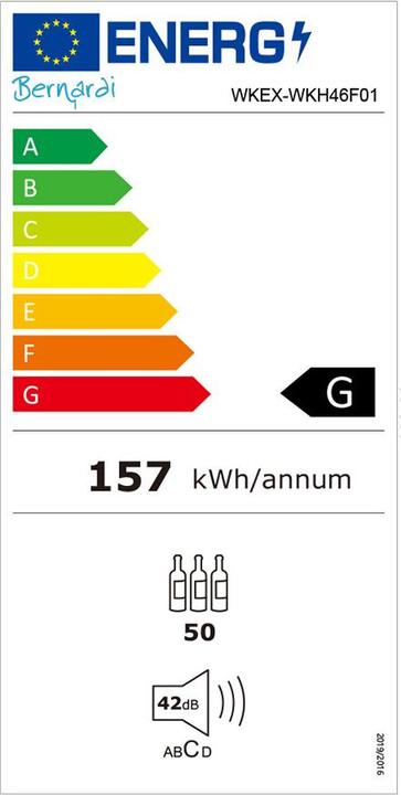 Label énergétique Kibernetik Cave à vin WK46