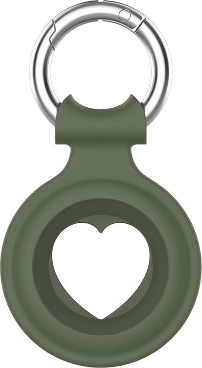 Produktbild Screenguard Apple Airtag Liquid Silikon Heart Case mit Anhänger