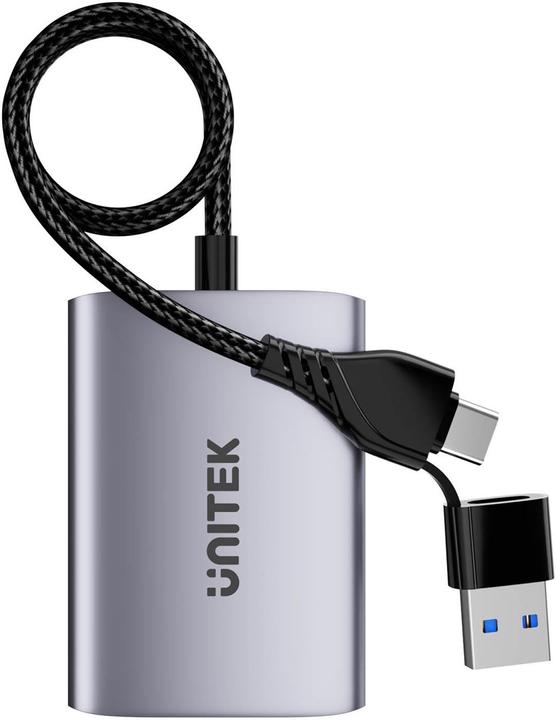 Actual product image Unitek USB-A/USB-C | 2x HDMI Adapter - V1427A01 (USB-C, USB-A, 4.30 cm)
