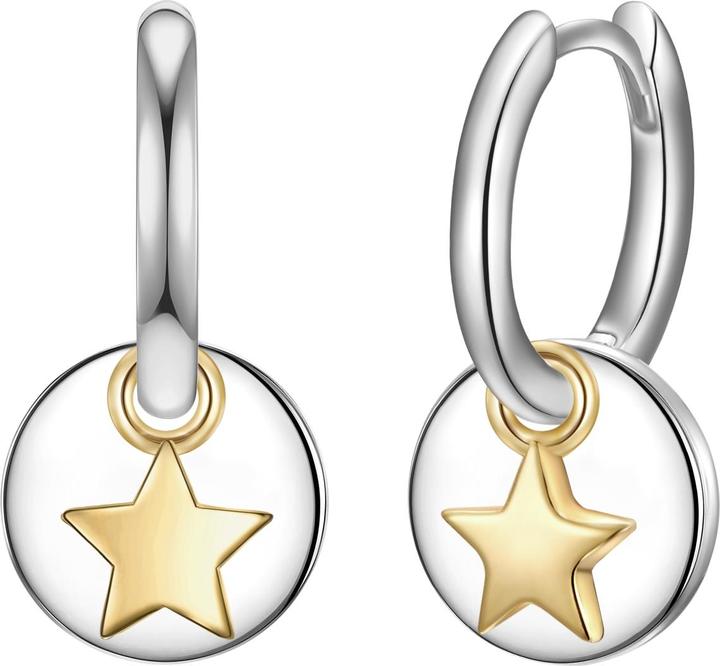Glanzstücke München Damen Kreis/Stern Sterling Silber silber/gelbgold - 31568 (Sterling Silber)