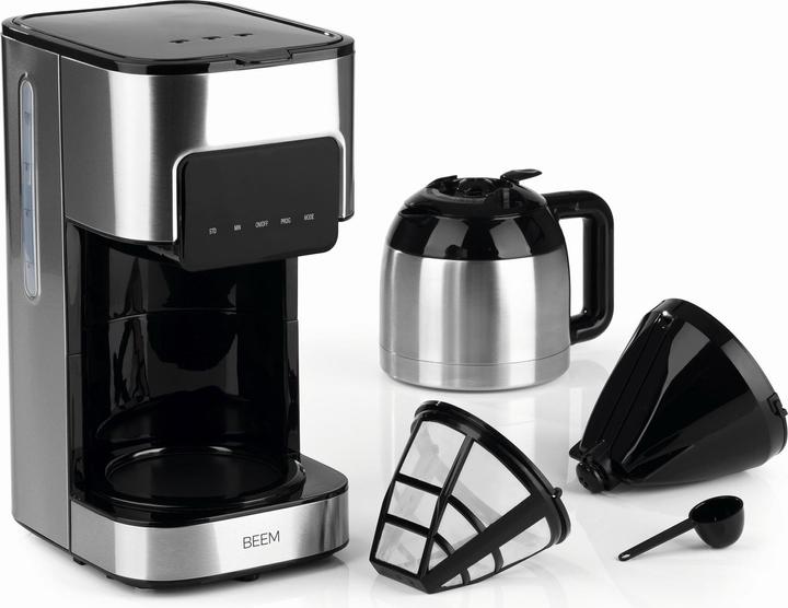 Produktbild Beem Filterkaffeemaschine Fresh Aroma Touch, 800W Schwarz/Silber