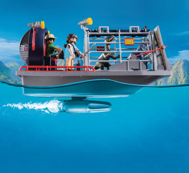 Immagine prodotto Playmobil Barca a elica con gabbia di dino (9433)