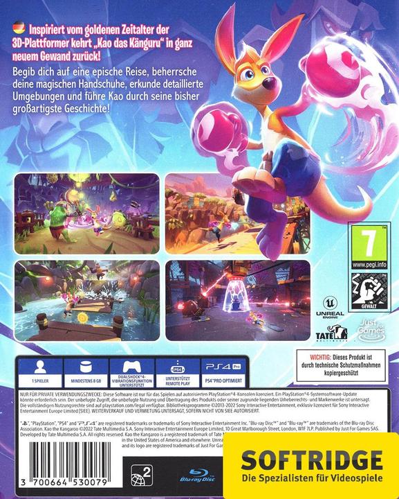 Actual product image Just for Games Kao the Kangaroo (PS4, DE)