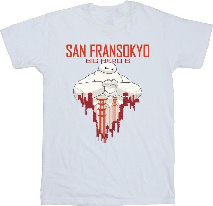 Disney Big Hero 6 Baymax San Fransokyo Heart TShirt (S)