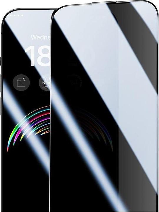Actual product image Benks Ultra Shield bulletproof glass 0.3mm, Privacy. iPhone 15 Plus (1 Piece, Apple iPhone 15 Plus)