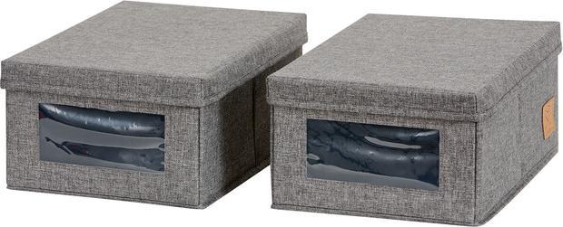 Produktbild Love it Store it PREMIUM Ordnungsbox mit Sichtfenster 2er Set (34 x 23 x 15 cm, 11.70 l)