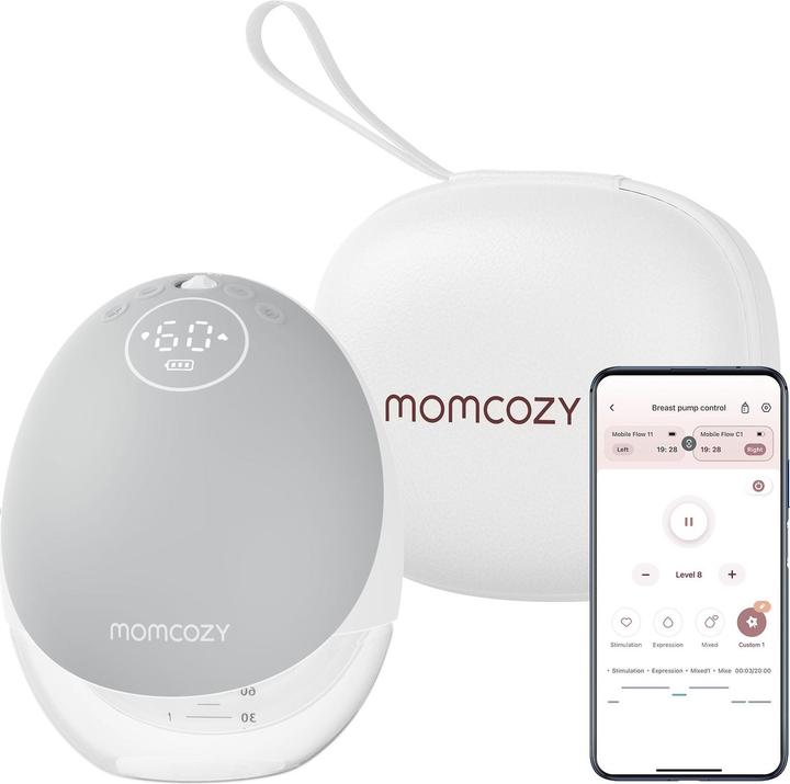 Image du produit Momcozy Tire-lait mains libres M9 gris paquet unique
