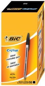 Immagine prodotto Bic Cristal (Trasparente, Nero, 50 x)