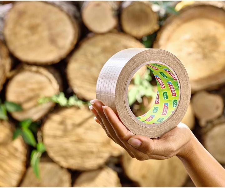 Produktbild tesa tesapack PAPER & ULTRA STRONG Packband, glasfaserverstärkt, aus FSC®-zertifizierten Rohstoffen (50 mm)