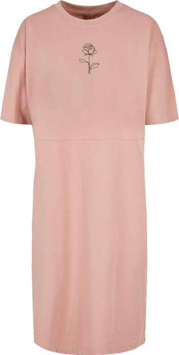 Merchcode Ladies Rose Oversized Slit Tee Dress - 119089