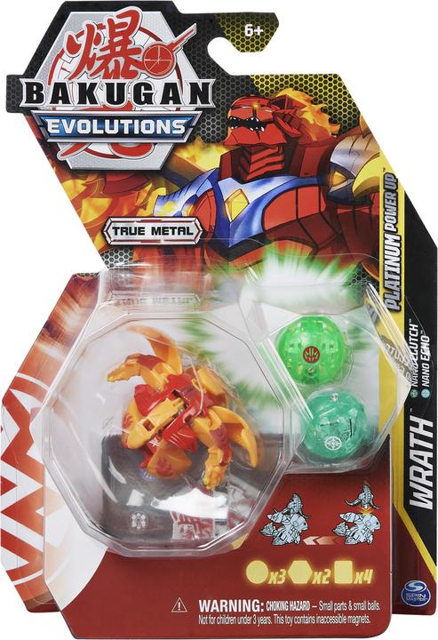 Immagine prodotto Spin Master Bakugan Evolutions, Wrath con Nano Echo e Clutch Platinum Power Up