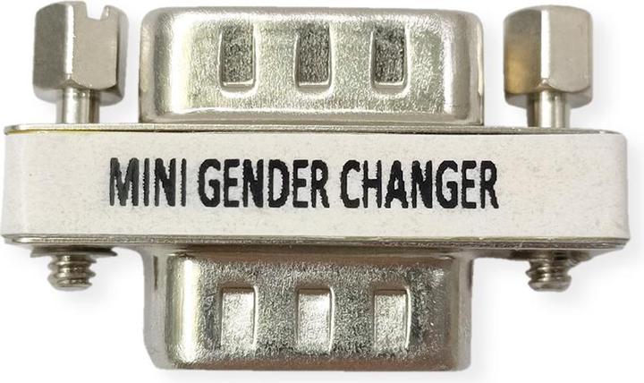 Actual product image Value Mini Gender Changer, DB9 ST/ST (0.02 m, Mini DIN)