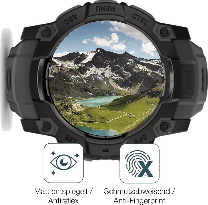 Actual product image Dipos Screen Protector Anti-Glare for Garmin Instinct 3 50mm