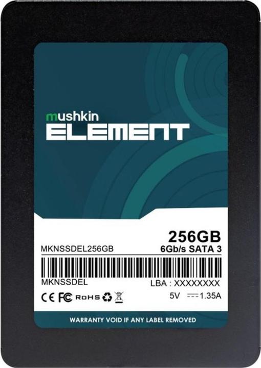 Actual product image Mushkin SSD Element 2.5 256GB SATA3 (256 GB, 2.5")
