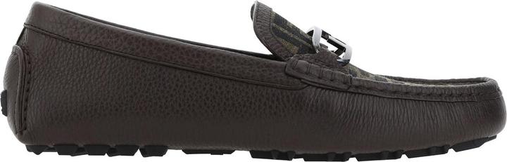Fendi Leather Monogram Loafers (40)