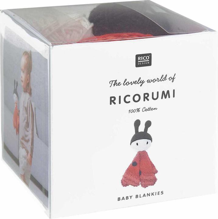 Produktbild Rico Design Häkelset Baby Blankies Hase, 8-teilig