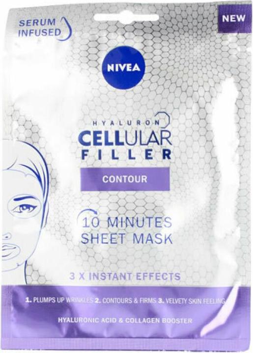 NIVEA HYALURON CELLULAR FILLER Kontur Mascarilla Gesichtsbehandlung