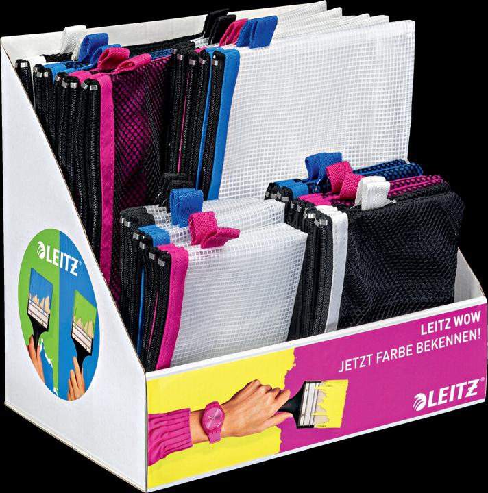 Actual product image Leitz Counterdisplay Traveller Zip Pouches WOW