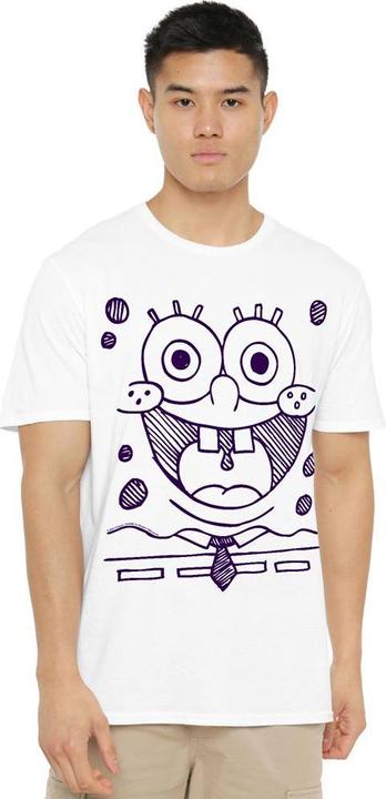 Immagine prodotto Spongebob Squarepants Grin Maglietta Penna in Feltro Uomo (4XL)