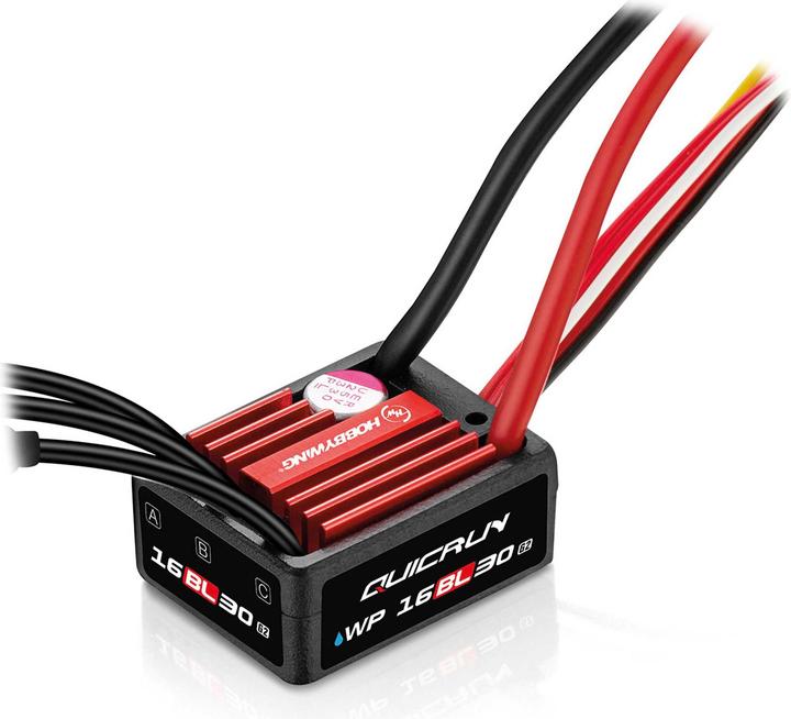 Actual product image Hobbywing QuicRun WP16BL30 G2 Brushless Regler 30A 2-3s für 1:16