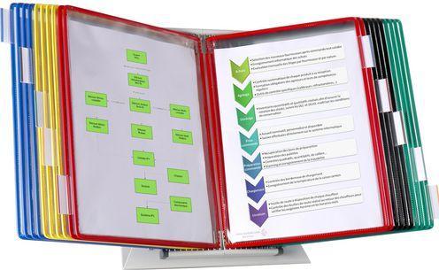 Actual product image Tarifold Display panel system complete with 20 rotating pockets