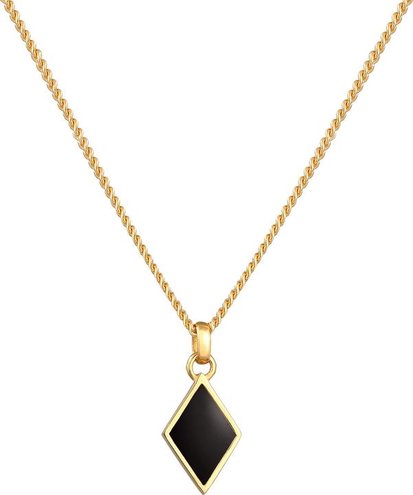 Immagine prodotto Kuzzoi Collana con smalto a rombi in stile geo in argento 925 (Argento 925, Smalto, 55 cm)
