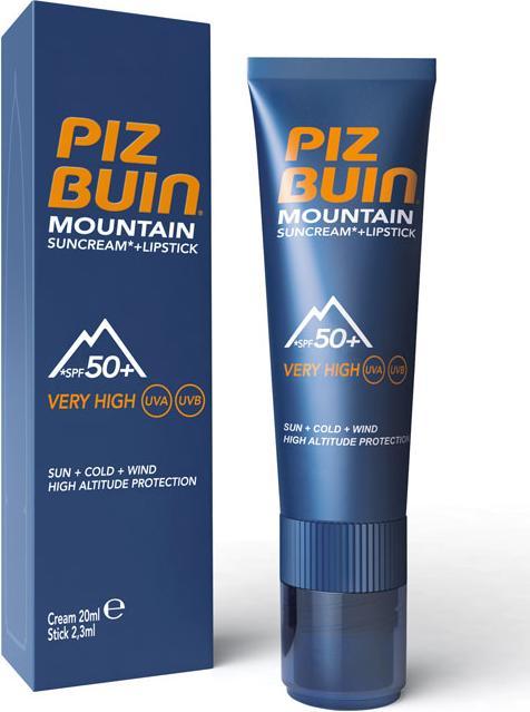 Actual product image Piz Buin mountain (Sun stick, Suntan cream, SPF 50+, 20 ml, 40 g)