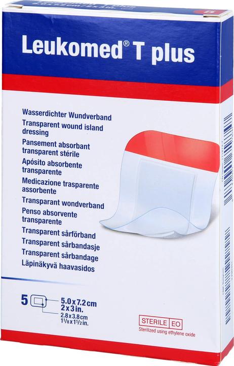 Actual product image BSN T plus transparent wound dressing with wound pad (5 x)