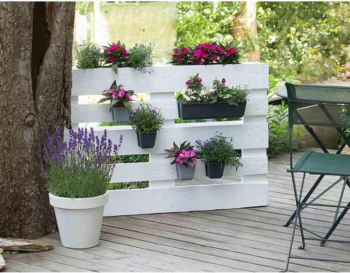 Image du produit Geli Palettenblumenkasten Easy 37 x 10 x 10 cm anthrazit (10 cm)