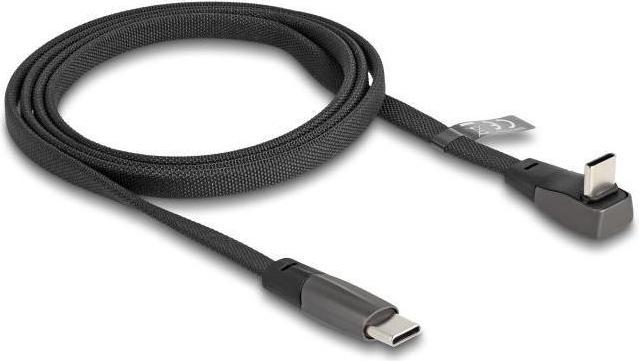 Produktbild Delock USB 2.0 Flachbandkabel USB Type-C Stecker zu USB Type (1 m, USB 2.0, 60 W)